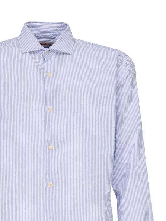 25FW 세인트바쓰 긴팔 셔츠 PAMP001 01068H Blue - MC2 SAINT BARTH