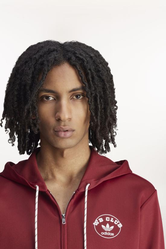 25SS 아디다스 X 웨일즈 보너 후드 티셔츠 JM8298 CBURGUNDY Burgundy - ADIDAS X WALES BONNER