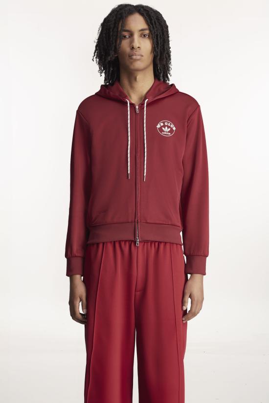 25SS 아디다스 X 웨일즈 보너 후드 티셔츠 JM8298 CBURGUNDY Burgundy