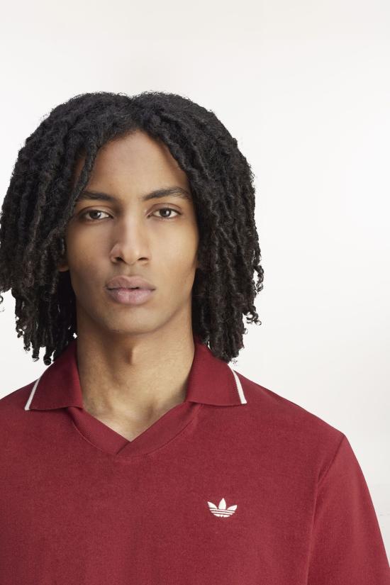 25SS 아디다스 X 웨일즈 보너 반팔 티셔츠 JW1122 CBURGUNDY Burgundy - ADIDAS X WALES BONNER