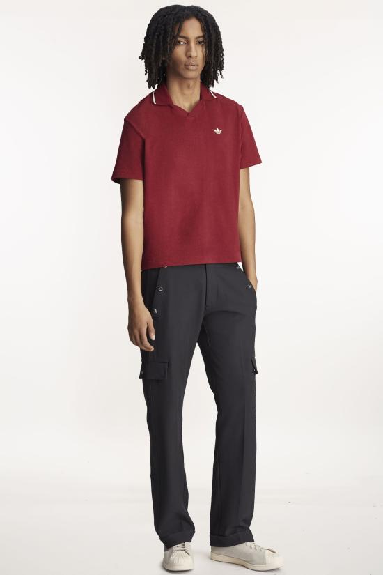 25SS 아디다스 X 웨일즈 보너 반팔 티셔츠 JW1122 CBURGUNDY Burgundy - ADIDAS X WALES BONNER