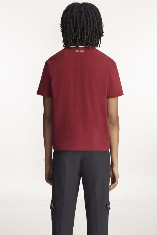 25SS 아디다스 X 웨일즈 보너 반팔 티셔츠 JW1122 CBURGUNDY Burgundy - ADIDAS X WALES BONNER