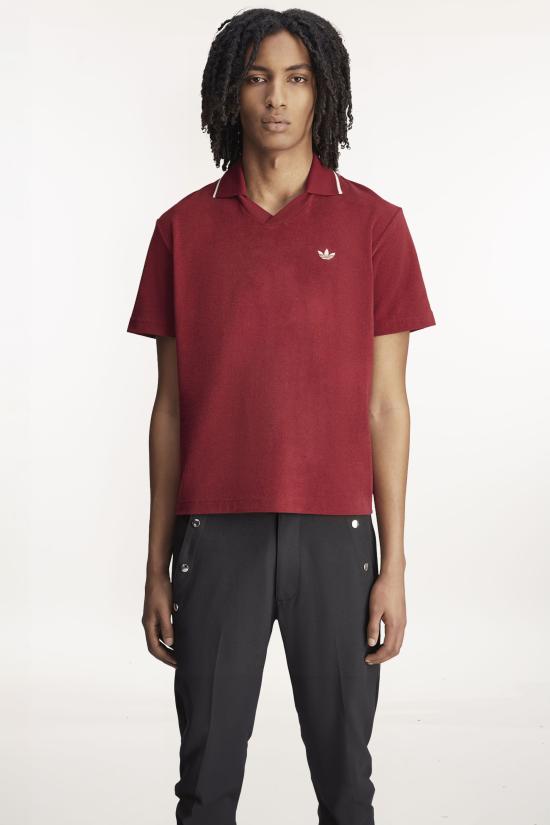 25SS 아디다스 X 웨일즈 보너 반팔 티셔츠 JW1122 CBURGUNDY Burgundy