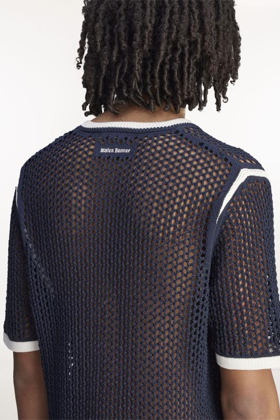 25SS 아디다스 X 웨일즈 보너 반팔 티셔츠 KA7052 NTNAVY Blue - ADIDAS X WALES BONNER