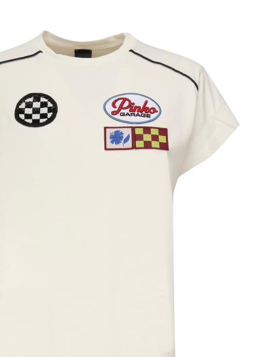 25SS 핑코 반팔 티셔츠 105270 A2MEZ05 White - PINKO