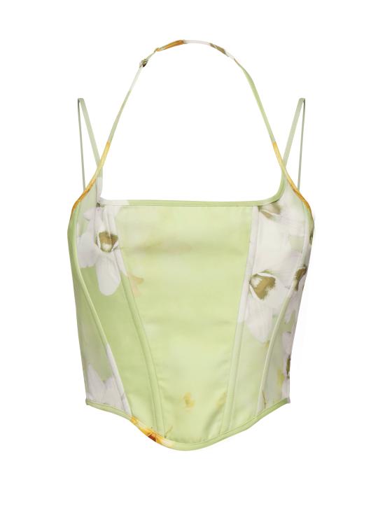 25SS 핑코 민소매 티셔츠 104851 A2F2VGB Pastel green Multi