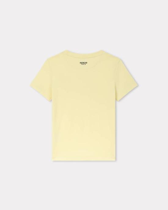 25SS 겐조 반팔 티셔츠 FE62TS1414SO 38 Yellow - KENZO