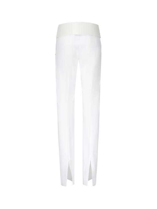 25SS 스포트막스 스트레이트 팬츠 2512131053600 001 White - SPORTMAX