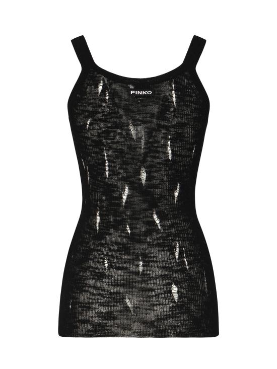 25SS 핑코 민소매 티셔츠 105143 A2LPZ99 Black - PINKO