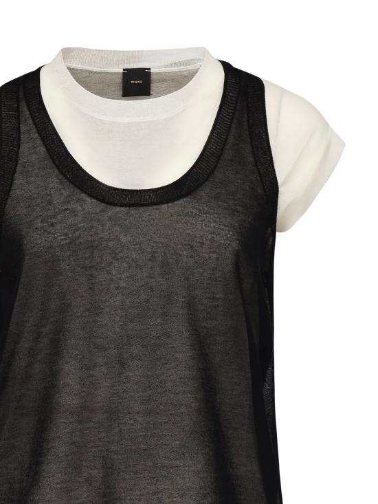 25SS 핑코 반팔 티셔츠 105152 A2LSZZ2 White - PINKO