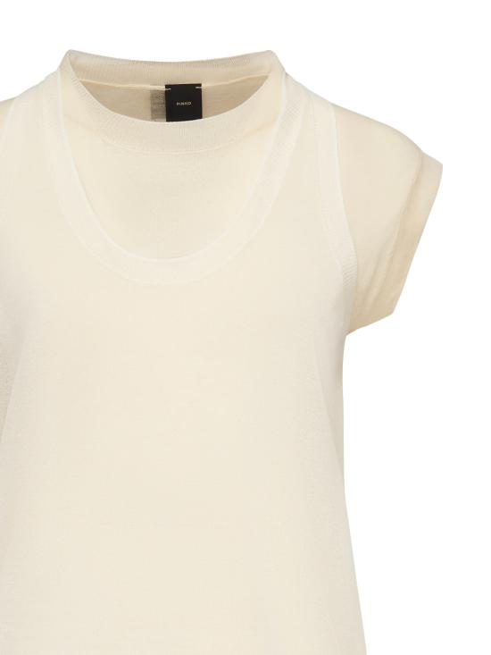 25SS 핑코 반팔 티셔츠 105152 A2LSZC1 White - PINKO