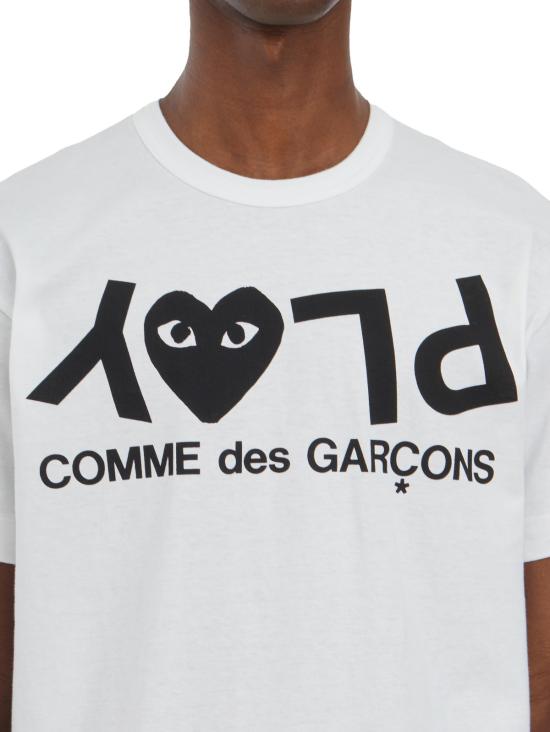 26SS 꼼데가르송 반팔 티셔츠 LAXT068051 White - COMME DES GARCONS