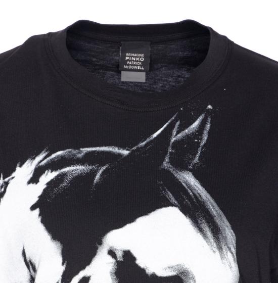 25SS 핑코 반팔 티셔츠 105086 A2K1ZZ2 Black - PINKO