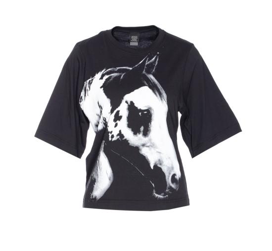 25SS 핑코 반팔 티셔츠 105086 A2K1ZZ2 Black