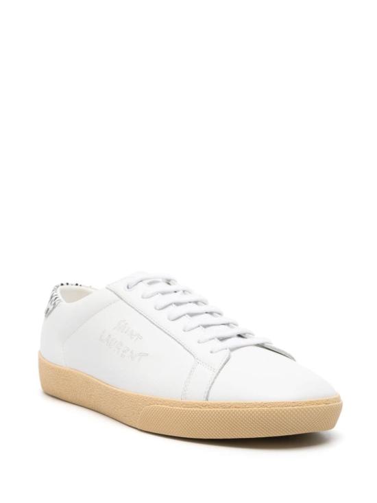  생로랑 레오파드탭 코트 클래식 SL 06 610685 00NL09381 White - SAINT LAURENT