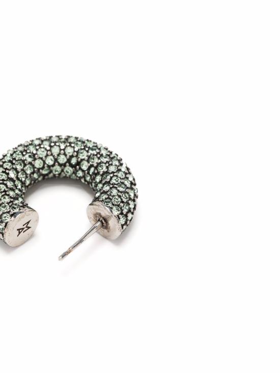  아미나 무아디 이어링 CAMERONHOOPSMALL CHRISOLITE SILVER Grey - AMINA MUADDI