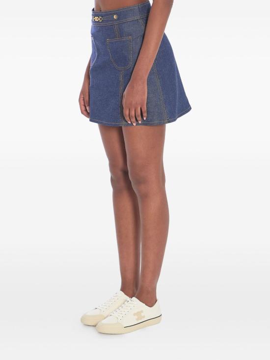 25SS 셀린느 숏 스커트 RJ033 084207IA Blue - CELINE