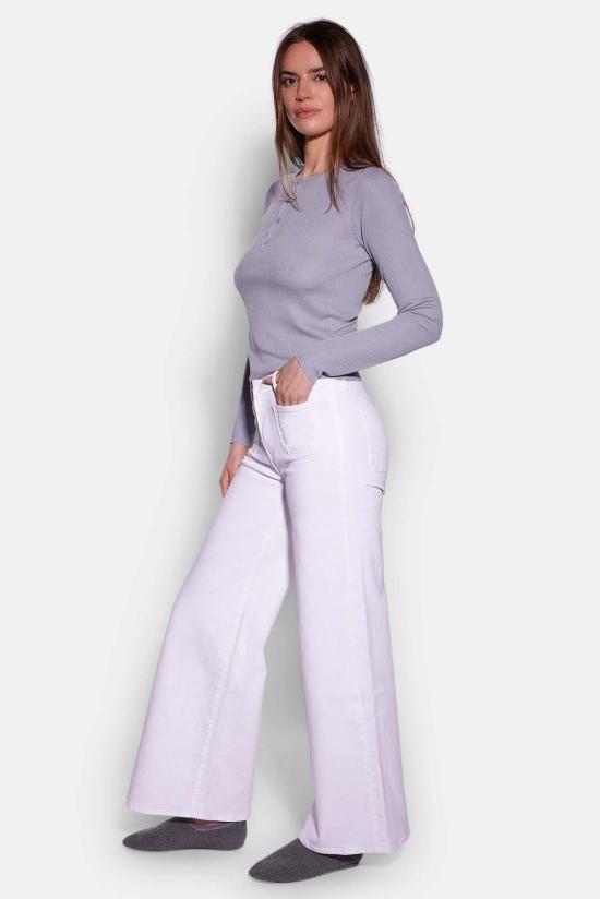  더 타일 클럽 긴팔 티셔츠 타일 클럽 실비아 실크 헨리 탑 - THE TILE CLUB