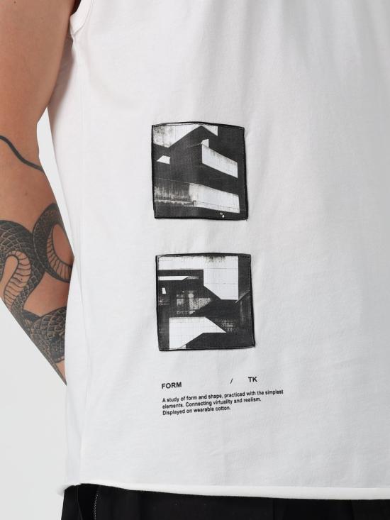 25SS 톰크롬 민소매 티셔츠 MTS842 OFF White - THOM KROM