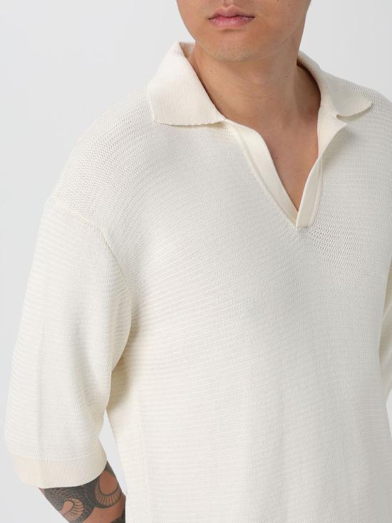 25SS 라니우스 폴로 티셔츠 S5LAMAKP008 013 White - LANEUS