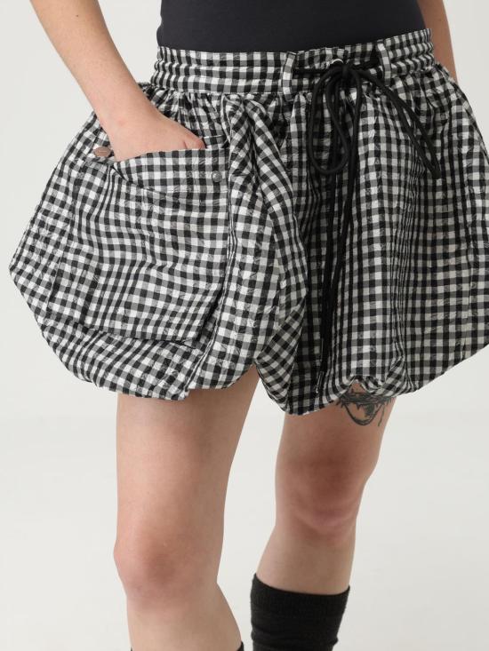 25FW 가니 숏 스커트 W0465 099 Black - GANNI