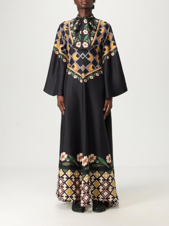 25SS 라 더블제이 롱 원피스 DRE0232SIL001DAZ01 BL01 Black