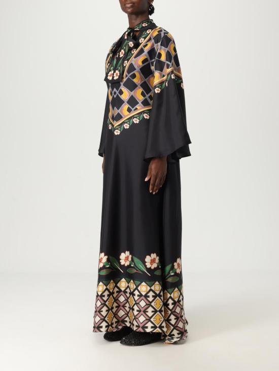 25SS 라 더블제이 롱 원피스 DRE0232SIL001DAZ01 BL01 Black - LA DOUBLEJ