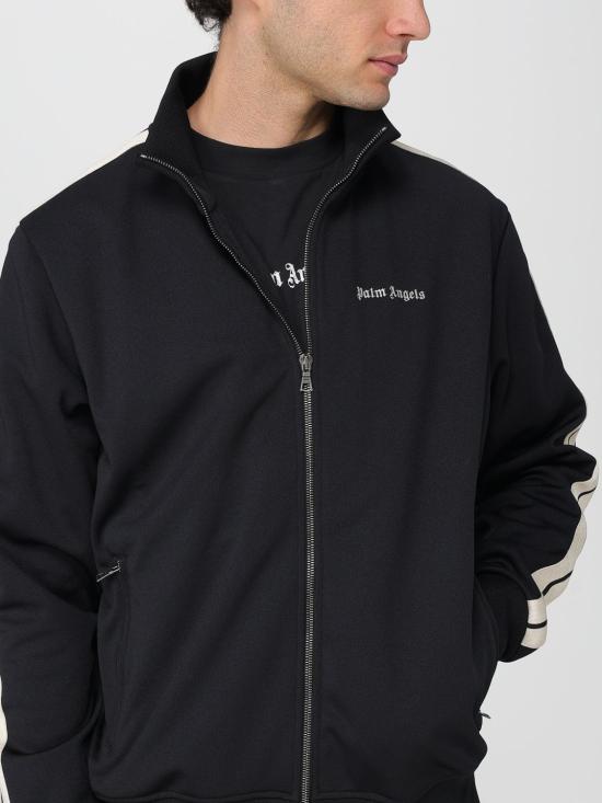 25FW 팜앤젤스 집업 니트 PMBD058C99FAB002 1003 Black - PALM ANGELS