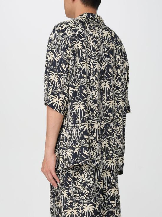 25SS 라니우스 반팔 셔츠 S5LAUASI027 110 Black - LANEUS