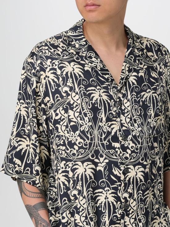 25SS 라니우스 반팔 셔츠 S5LAUASI027 110 Black - LANEUS