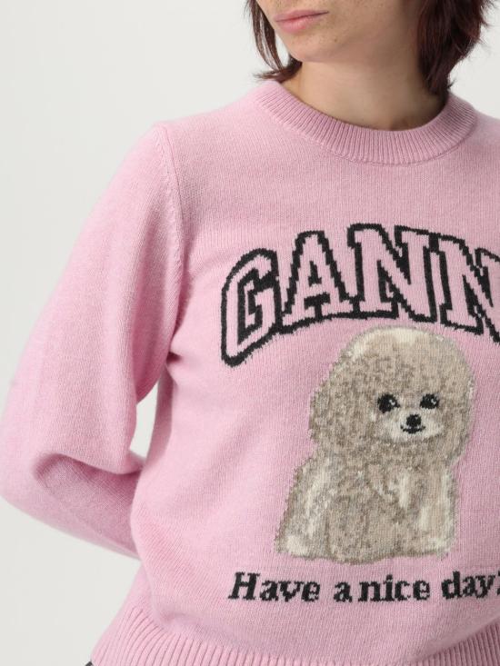 25FW 가니 스웨터 K2499 868 Pink - GANNI