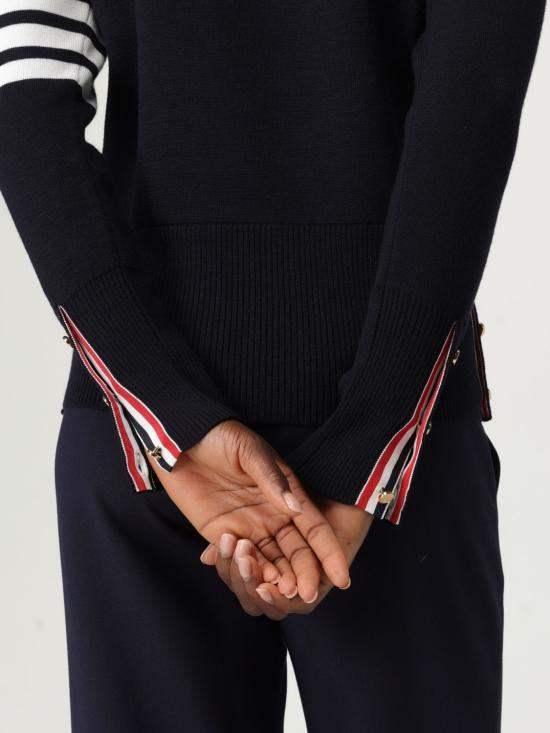 25FW 톰브라운 스웨터 FKA239A00014 415 Blue - THOM BROWNE