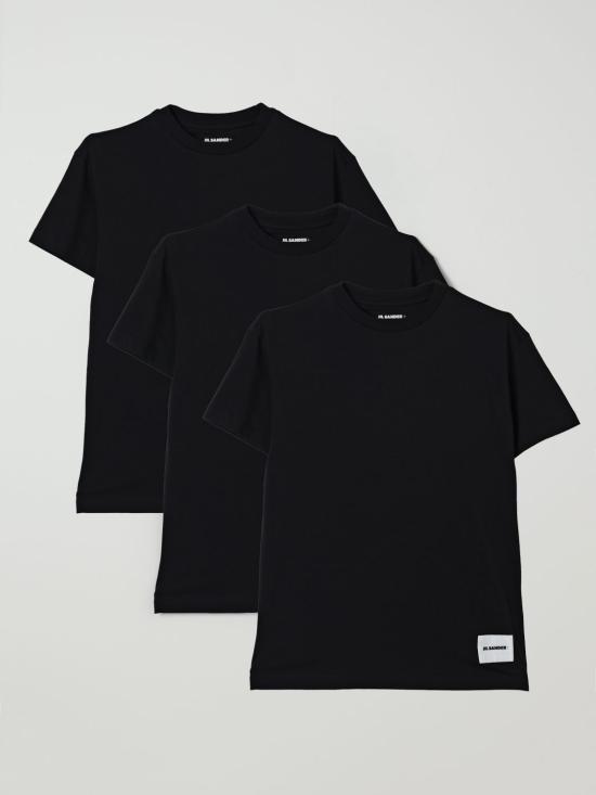 25FW 질샌더 반팔 티셔츠 J47GC0001J45048 001 Black - JIL SANDER