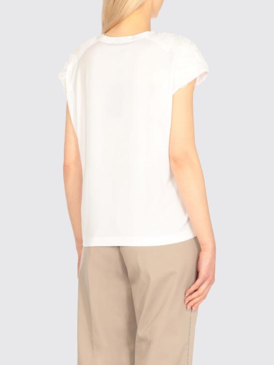 25SS 파비아나 필리피 반팔 티셔츠 JED275F611L356 21 White - FABIANA FILIPPI