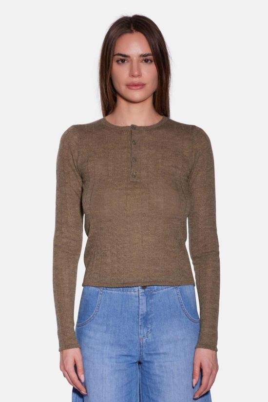  더 타일 클럽 블라우스 타일 클럽 실비아 포인텔 헨리 탑 - THE TILE CLUB