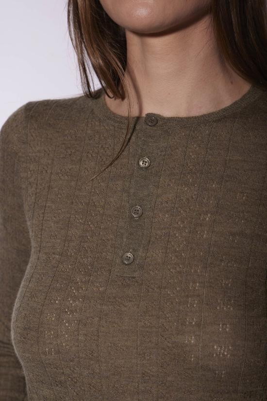  더 타일 클럽 블라우스 타일 클럽 실비아 포인텔 헨리 탑 - THE TILE CLUB