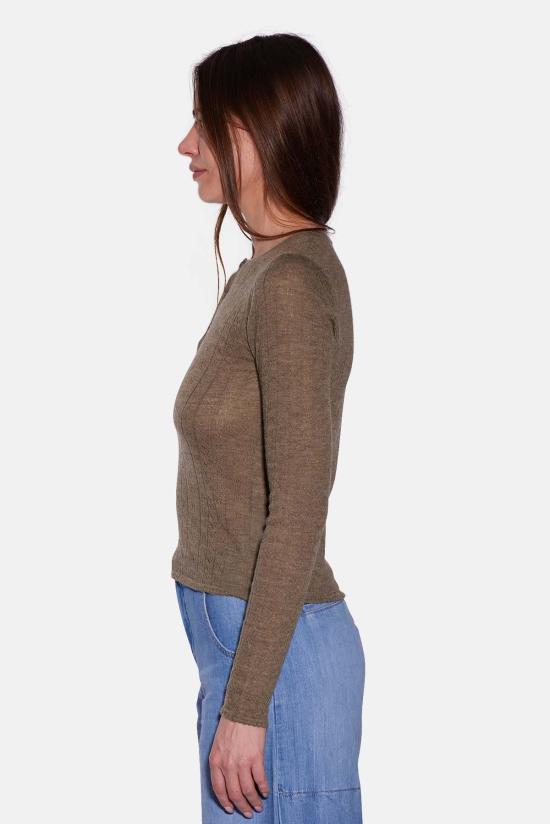  더 타일 클럽 블라우스 타일 클럽 실비아 포인텔 헨리 탑 - THE TILE CLUB