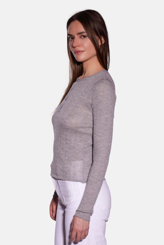  더 타일 클럽 긴팔 티셔츠 타일 클럽 실비아 포인텔 헨리 - THE TILE CLUB