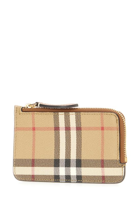 26FW 버버리 체크 지퍼 카드 케이스 8109804 A9534 VNTG CHK BRIAR BROWN - BURBERRY