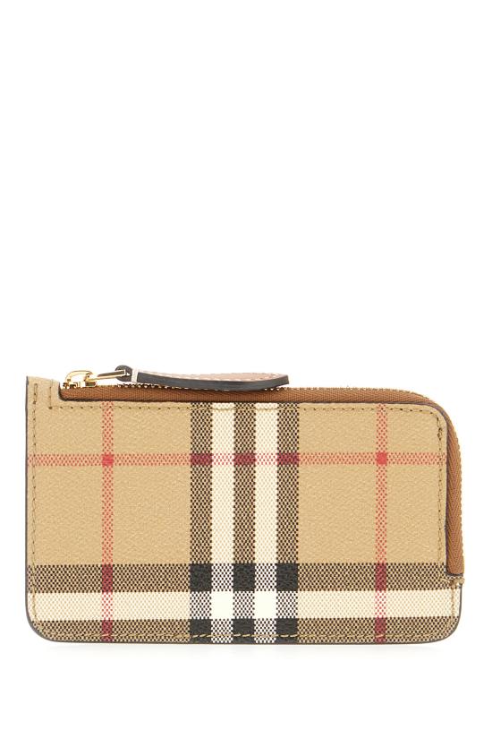 26FW 버버리 체크 지퍼 카드 케이스 8109804 A9534 VNTG CHK BRIAR BROWN