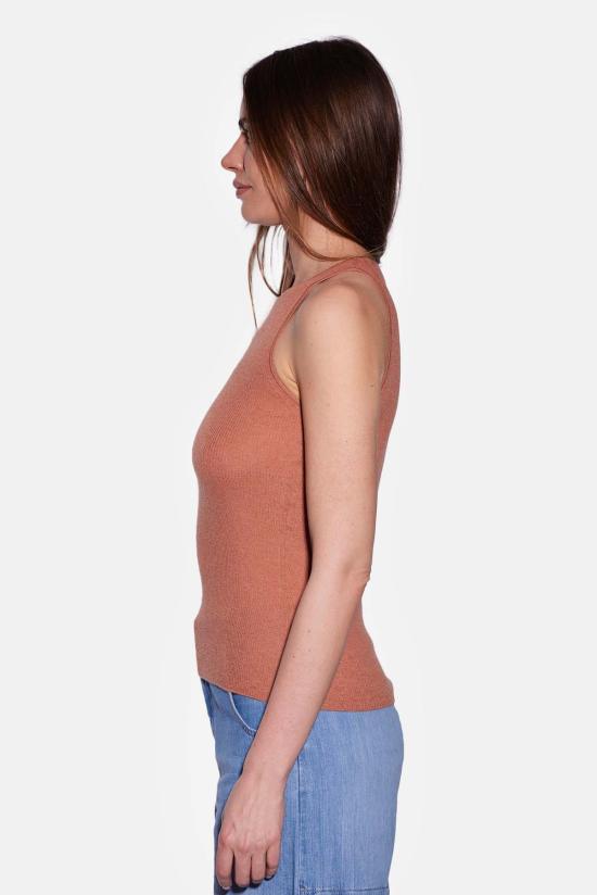  더 타일 클럽 민소매 티셔츠 타일 클럽 테사 캐시미어 탱크 - THE TILE CLUB