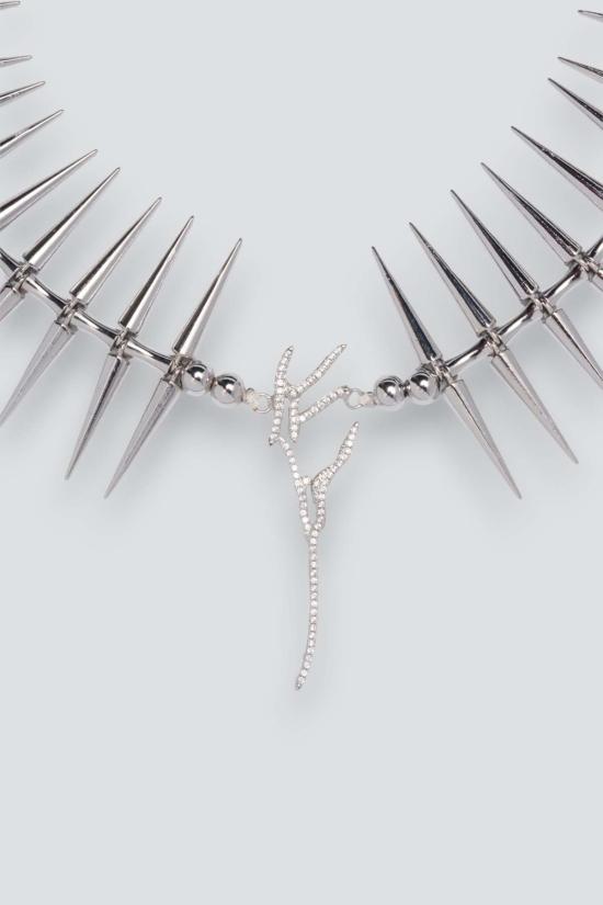  콜리나 스트라다 목걸이/팬던트 크리스탈 클리어 스파이키 윙 목걸이 - COLLINA STRADA