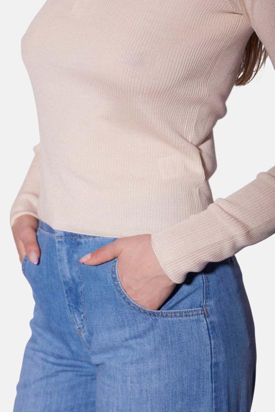  더 타일 클럽 긴팔 티셔츠 타일 클럽 실비아 실크 헨리 탑 - THE TILE CLUB