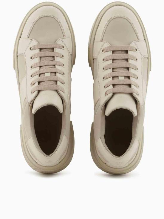  조르지오 아르마니 스니커즈 X2X172XN152A645 Beige - GIORGIO ARMANI