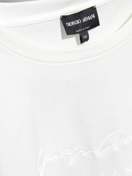 25SS 조르지오 아르마니 반팔 티셔츠 6GSM90SJRQZU0006 White - GIORGIO ARMANI