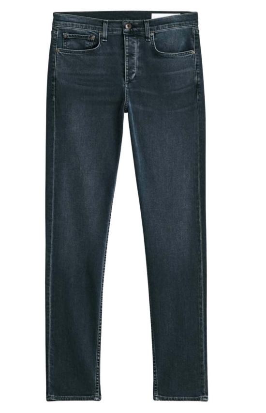  랙앤본 데님 팬츠 Rag & Bone 남성용 Fit 2 Minna 32인치 길이 슬림핏 청바지 스트레치  블랙 - RAG & BONE