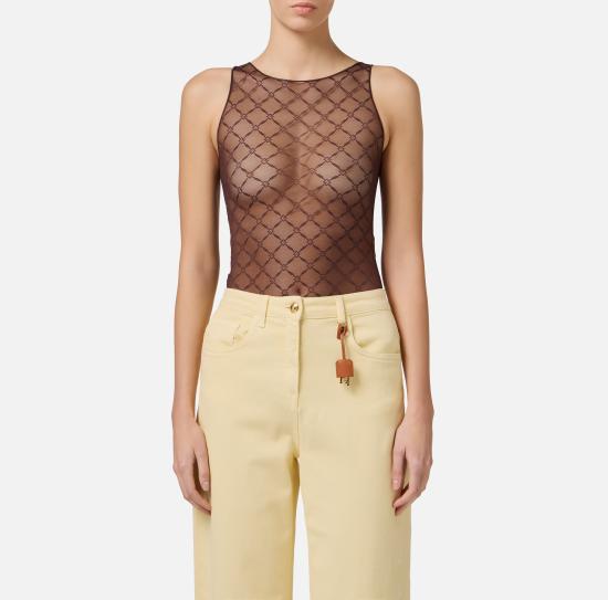 25SS 엘리자베타프랜치 바디수트 티셔츠 BO02051E2 644 CACAO