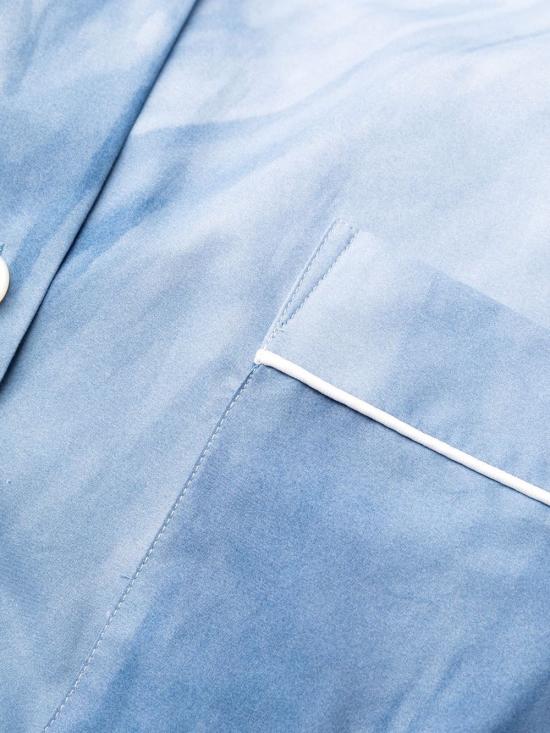  우미트 베난 X 포 레스트리스 슬리퍼즈 블라우스 CA00103 TE02278193 Blue - UMIT BENAN X FRS