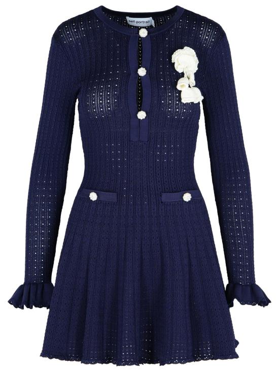 25FW 셀프 포트레이트 숏 원피스 PF25 094S BLBLUE Blue