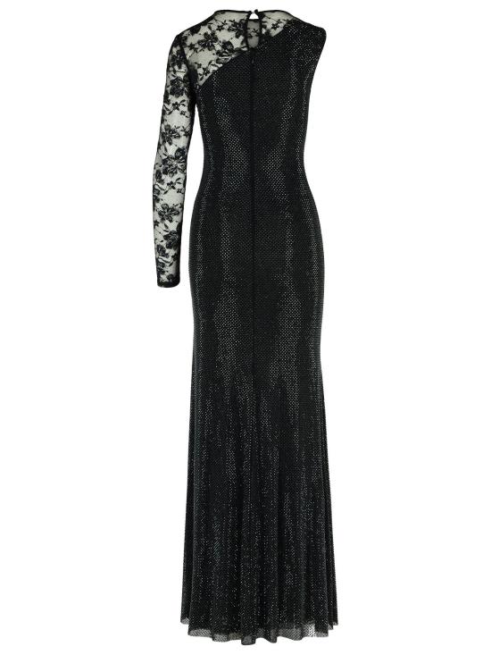 25FW 셀프 포트레이트 롱 원피스 PF25 100X BBLACK Black - SELF PORTRAIT